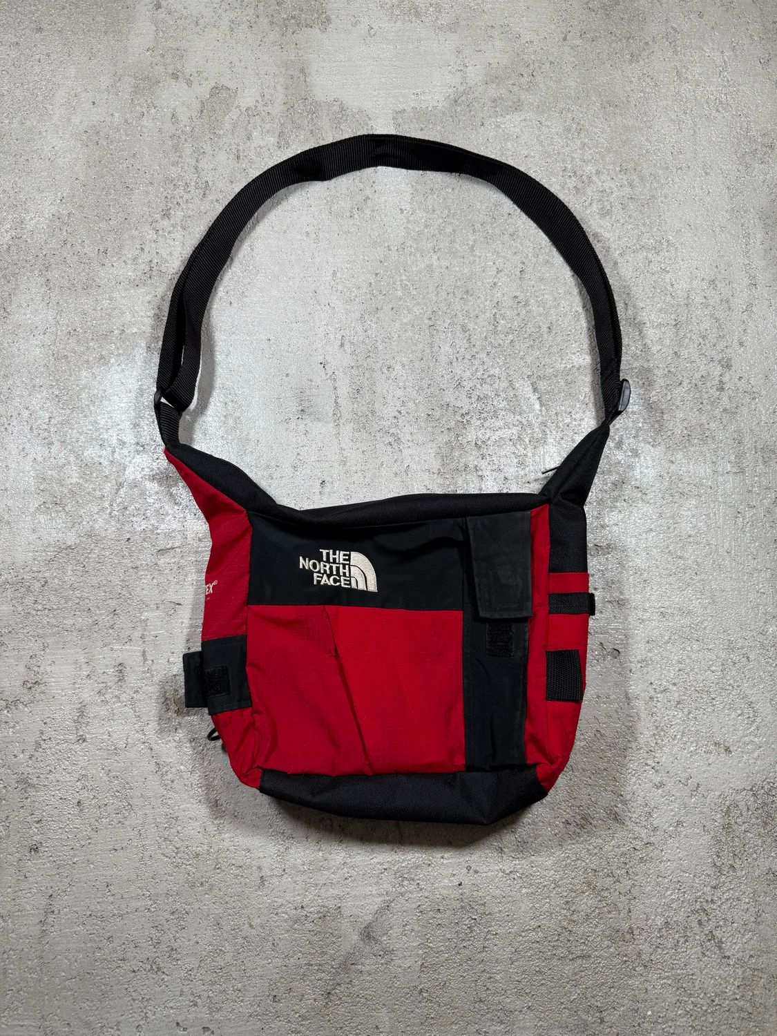 Torba szyta ręcznie The North Face Red Shoulder Bag Handmade by NrvSlash ONE SIZE