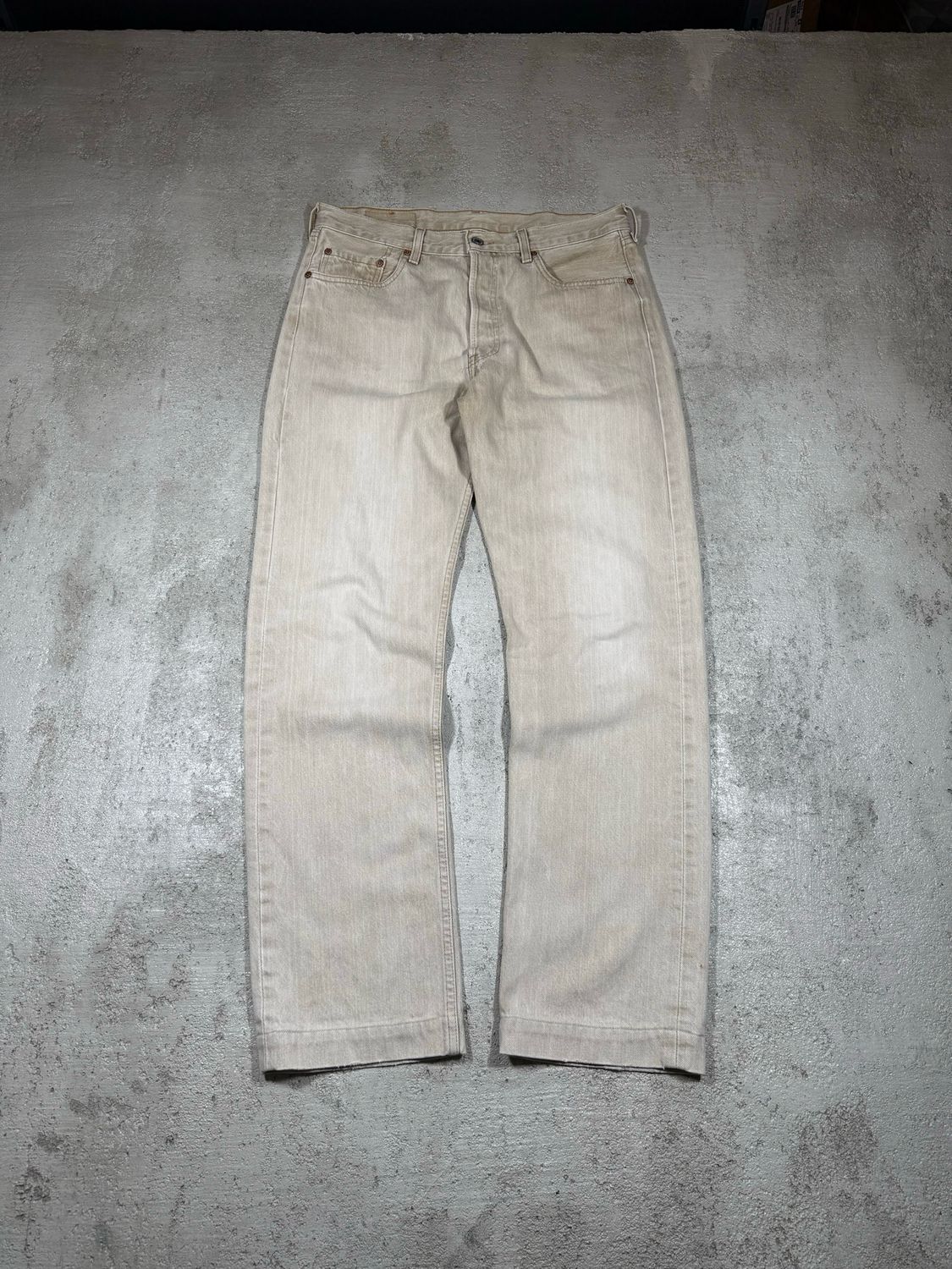 Spodnie Levis 501 Jeans Creme 33/34