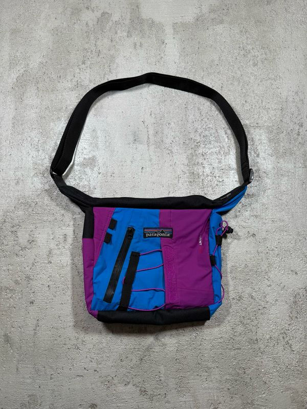 Torba szyta ręcznie Patagonia Blue/Pink Shoulder Bag Handmade by NrvSlash ONE SIZE