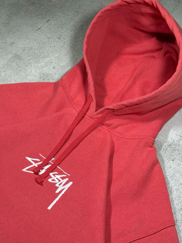 Bluza Stussy Big Sewn Wh/Logo Hoodie Red XXL
