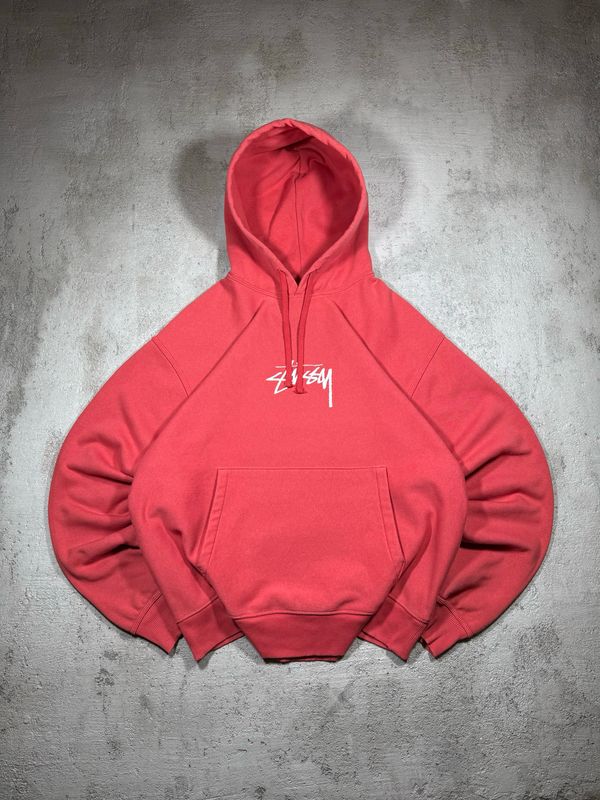 Bluza Stussy Big Sewn Wh/Logo Hoodie Red XXL