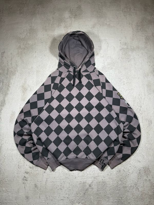 Bluza Big Buddha Checkerboard Hoodie Brown/Black L