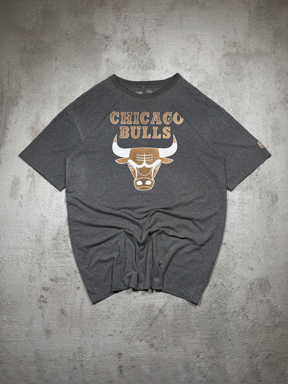 Koszulka NBA Chicago Bulls Golden Print Tee Gray L
