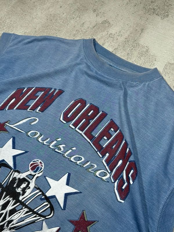 Koszulka New Orleans Louisiana Basketball Tanktop Blue L