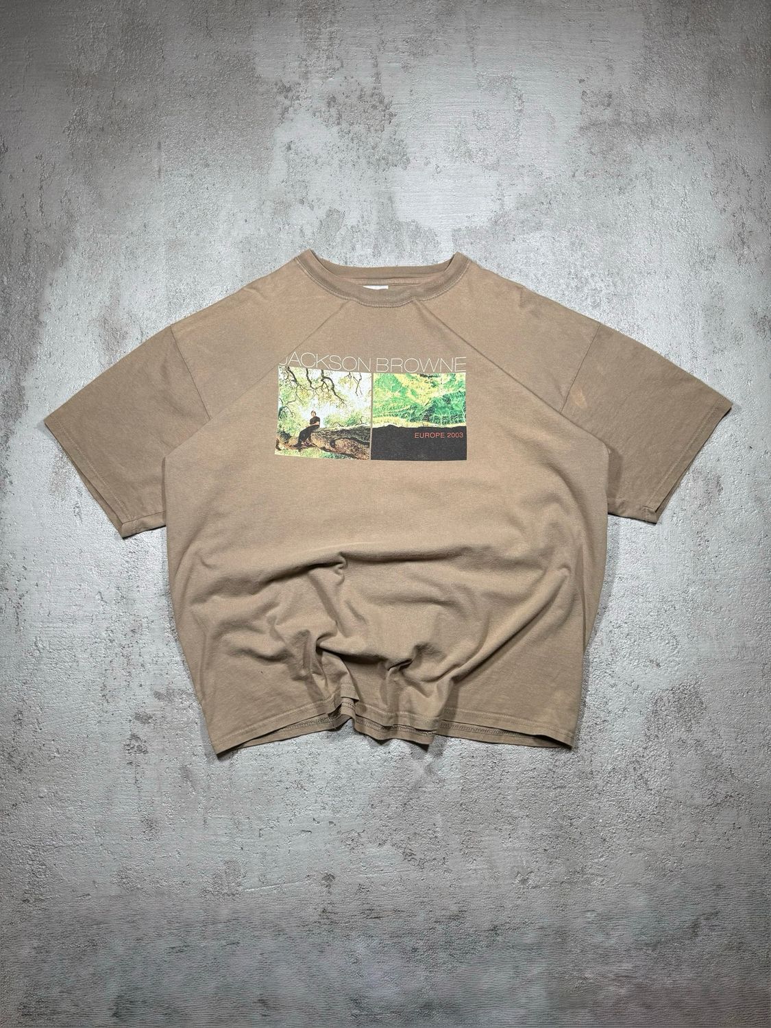 Koszulka Jackson Browne Europa 2003 Tee Beige XL