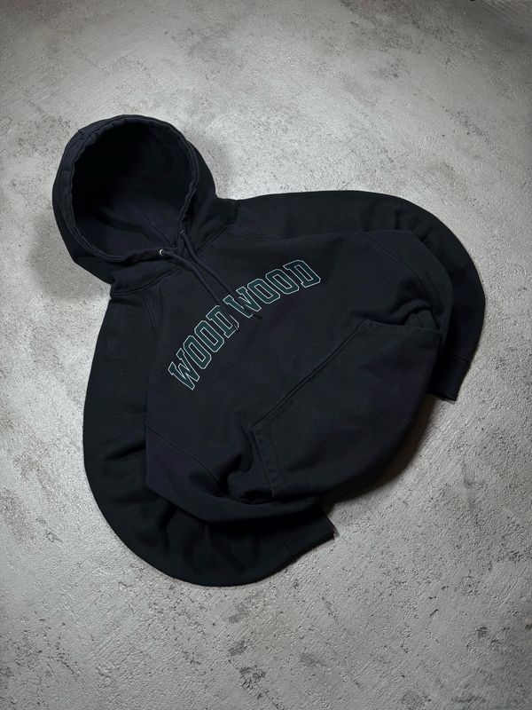 [S] Bluza Wood Wood Varsity Hoodie Black L