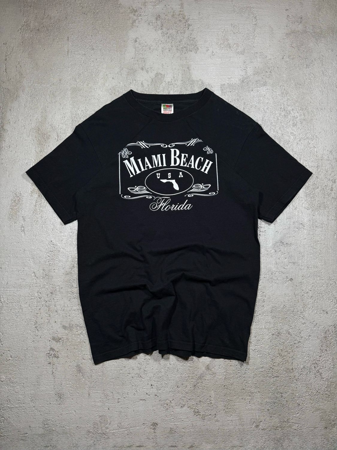 Koszulka Miami Beach Florida Tee Black M