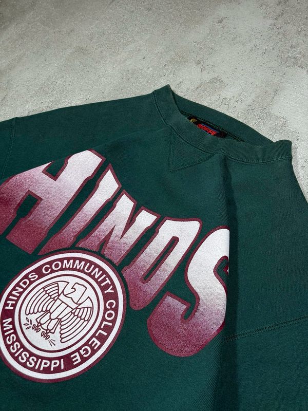 Bluza Hinds Community College Mississippi Crewneck Green M