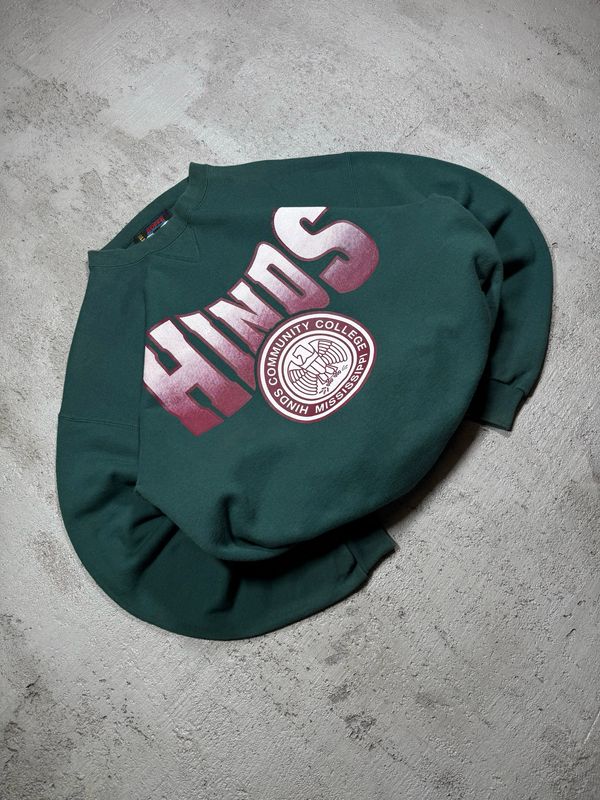 Bluza Hinds Community College Mississippi Crewneck Green M