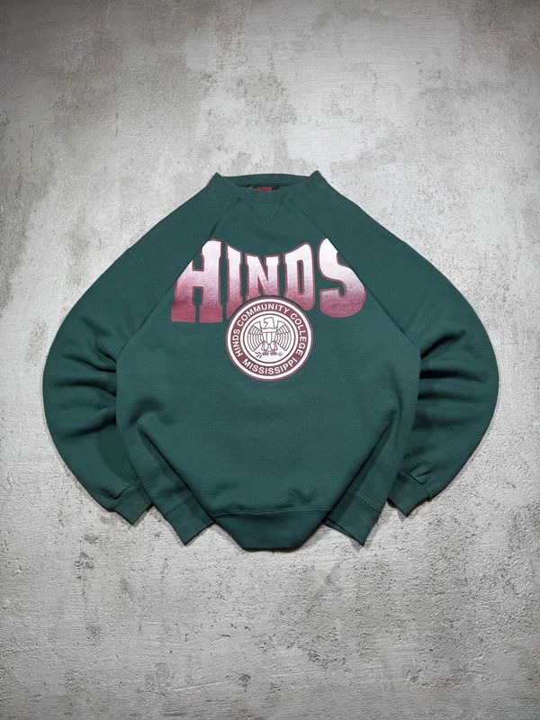 Bluza Hinds Community College Mississippi Crewneck Green M