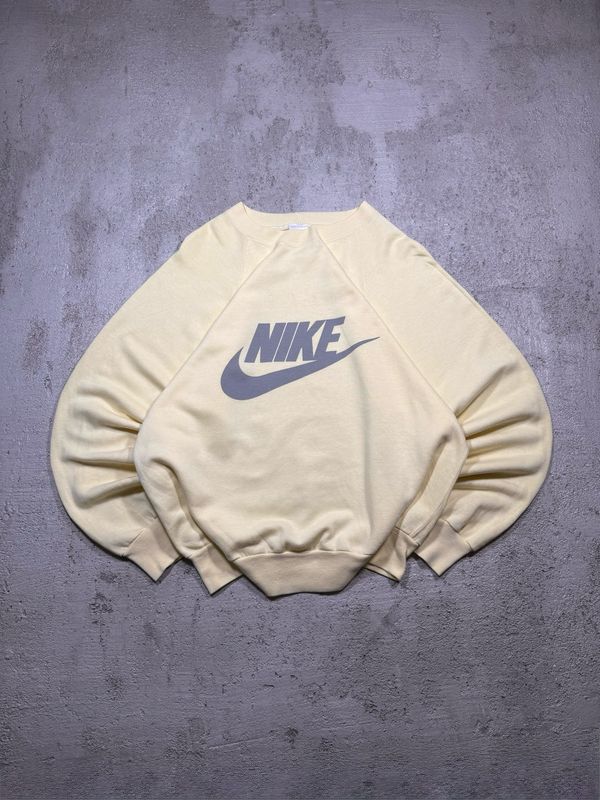 Crewneck Nike 1970s Made In Denmark Big Logo Crewneck Yellow M