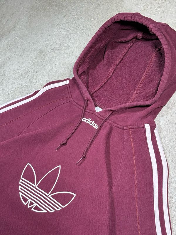 Hoodie Adidas Originals Wh/Logo Hoodie Bordo M
