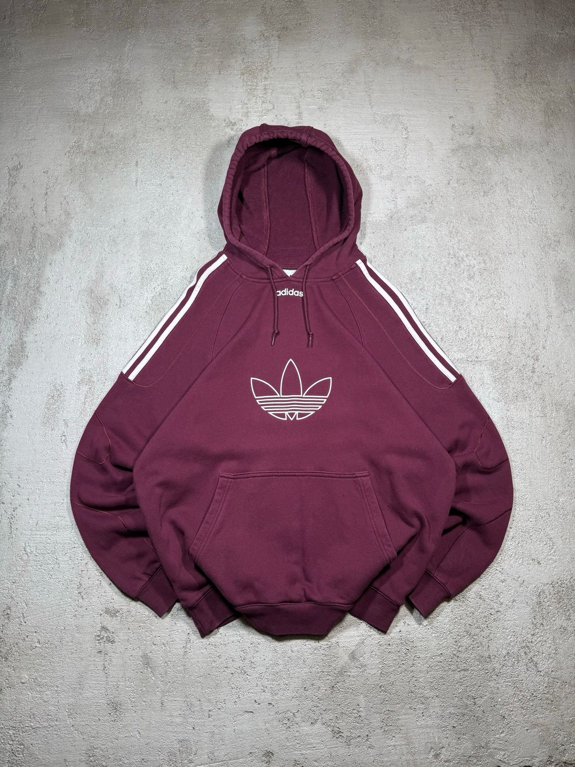 Hoodie Adidas Originals Wh/Logo Hoodie Bordo M