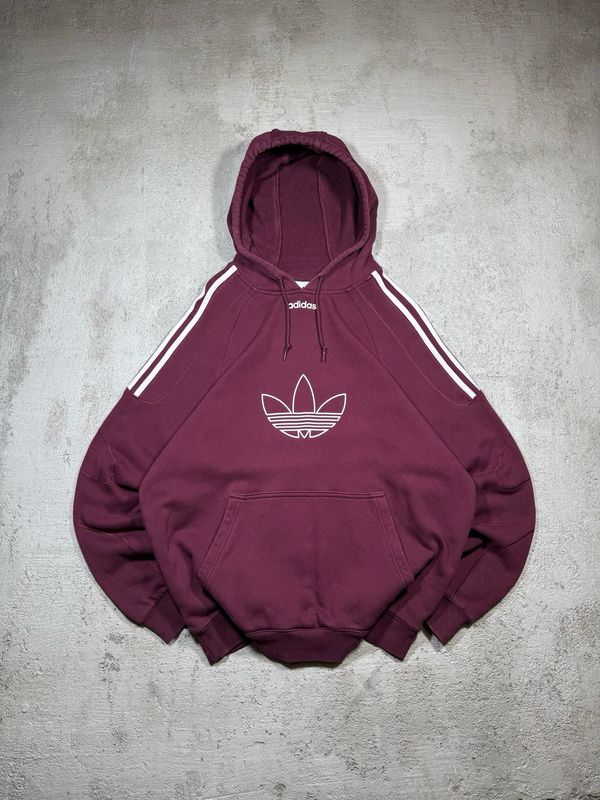 Hoodie Adidas Originals Wh/Logo Hoodie Bordo M