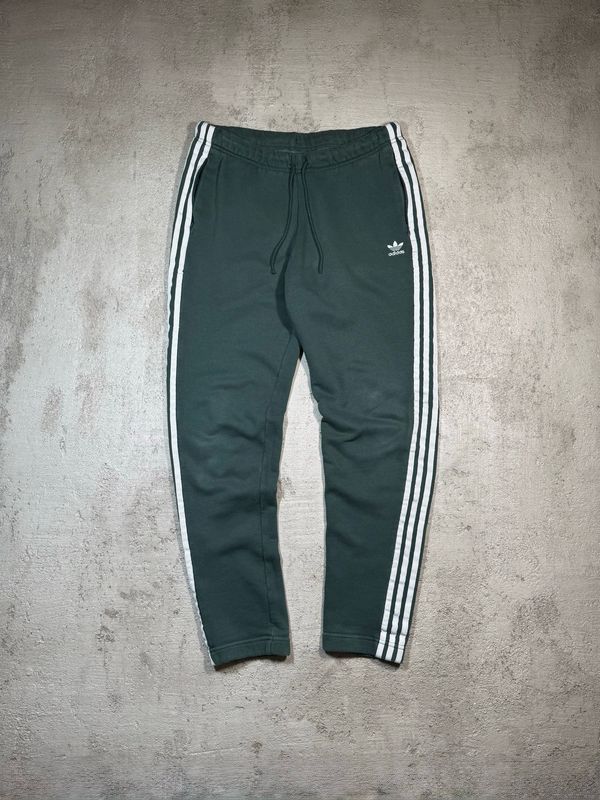 Dresy Adidas Originals Wh/Logo&amp;Stripes Sweatpants Green XL (Junior)