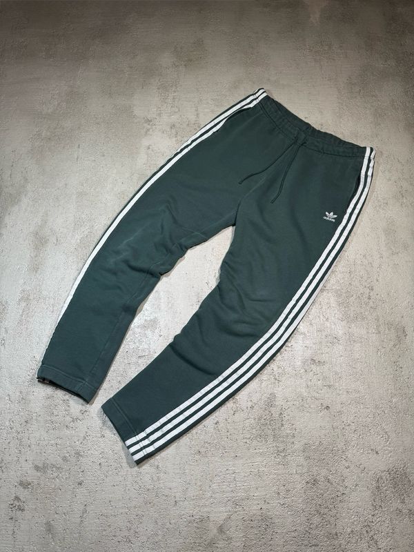 Dresy Adidas Originals Wh/Logo&amp;Stripes Sweatpants Green XL (Junior)