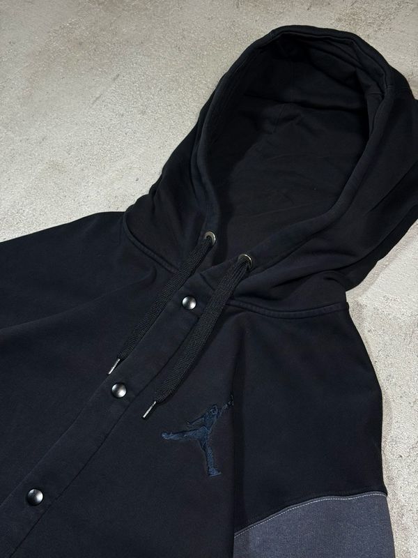 Hoodie Jordan Na/Logo Buttoned Hoodie Black L