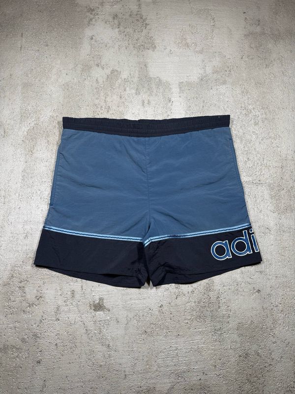 Kąpielówki Adidas Blu/Spellout Navy S