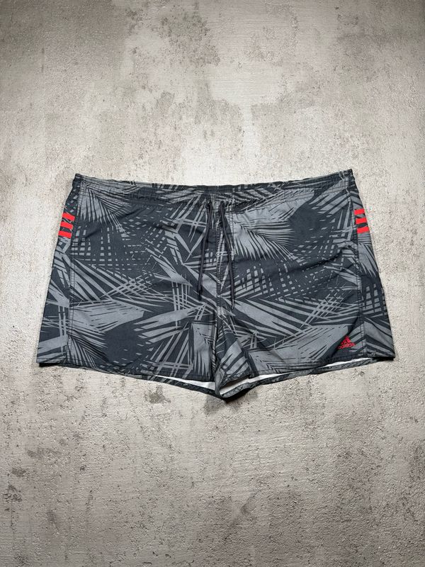 Kąpielówki Adidas Red/Logo Palm Leaves Gray XL