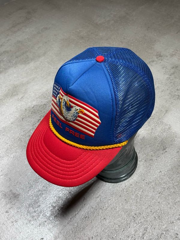 Czapka Life-Line USA Eagle Feel Free Blue/Red