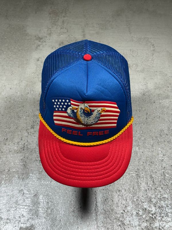 Czapka Life-Line USA Eagle Feel Free Blue/Red