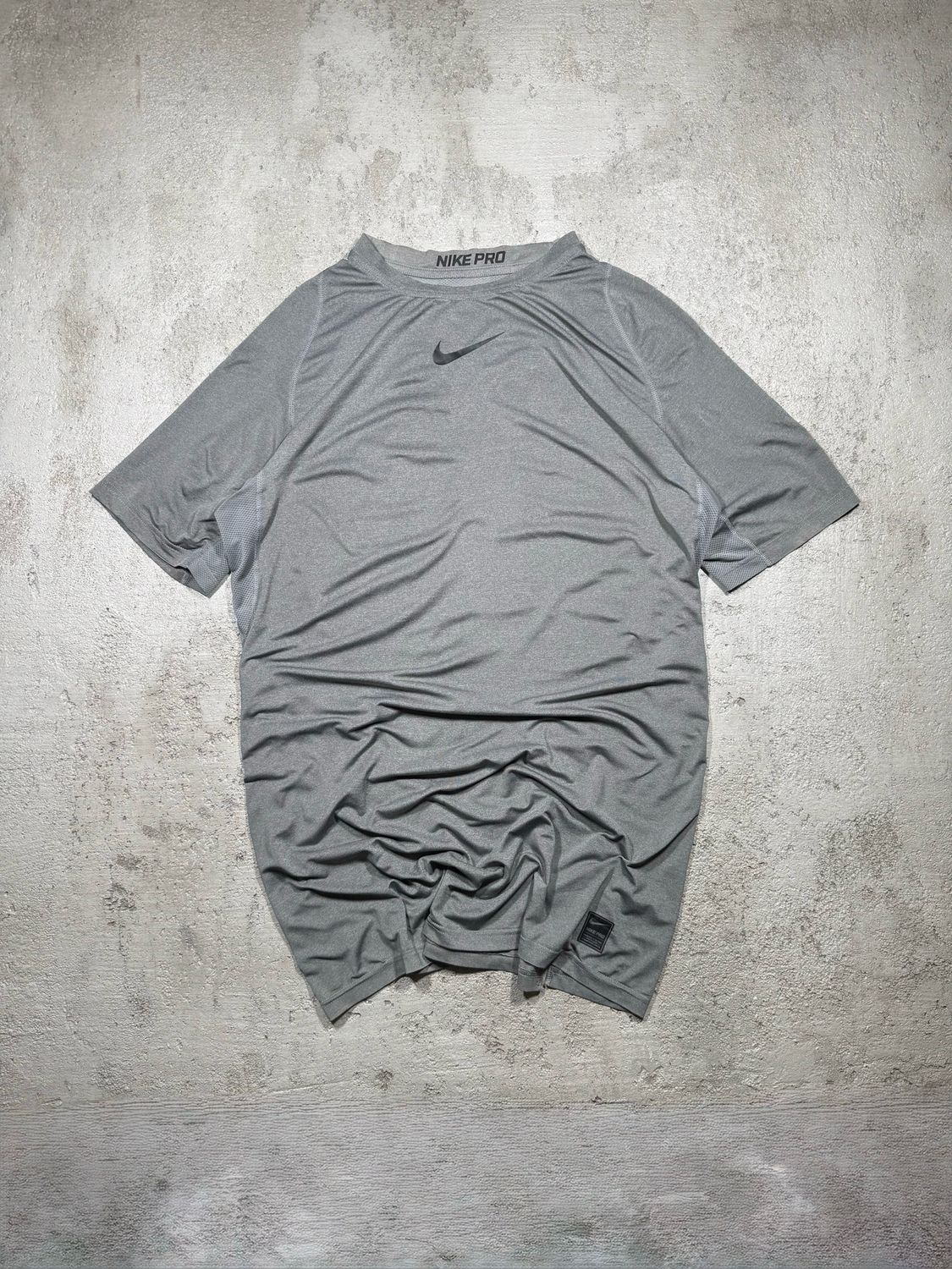 T-Shirt Nike Pro Bla/Swoosh Center Dri-Fit Gray M
