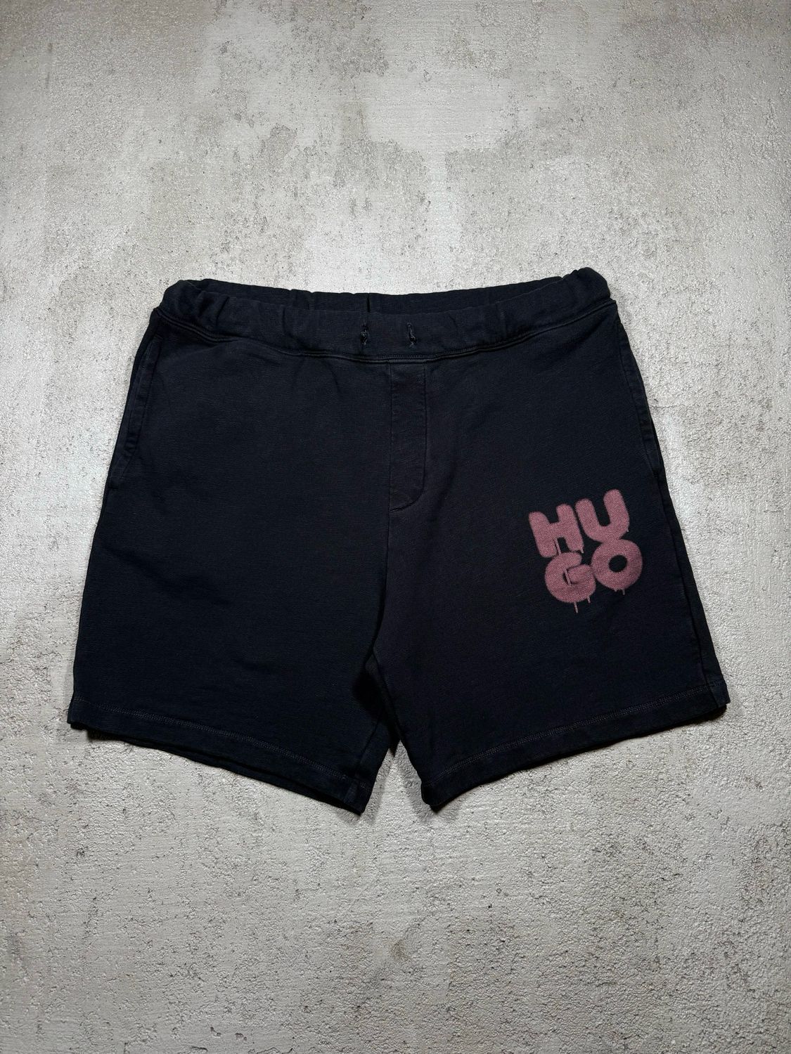 Szorty Hugo Boss Spellout Black L