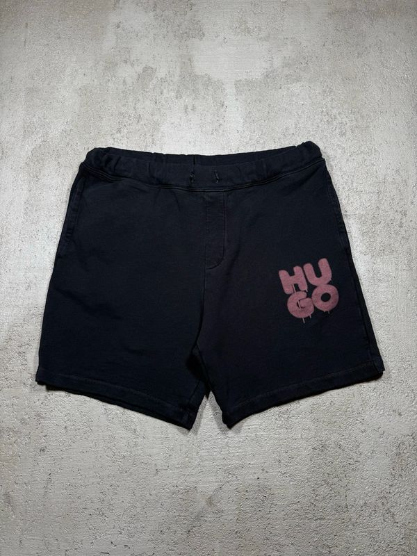Szorty Hugo Boss Spellout Black L