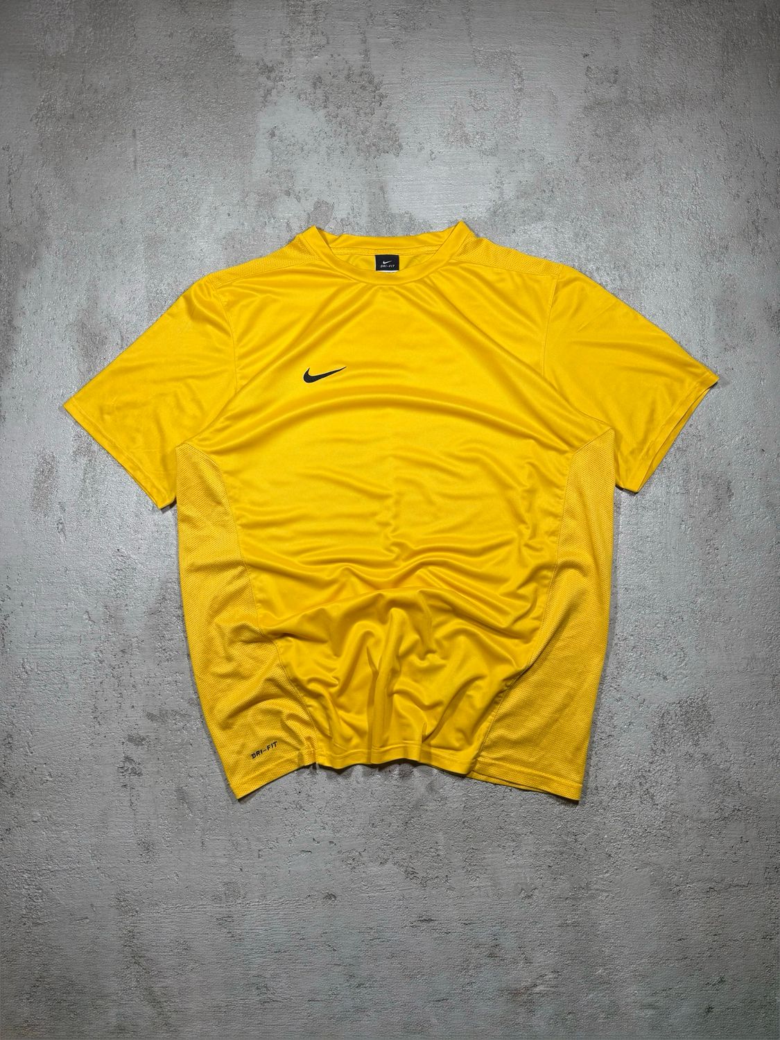 T-Shirt Nike Bla/Swoosh Dri-Fit Yellow L