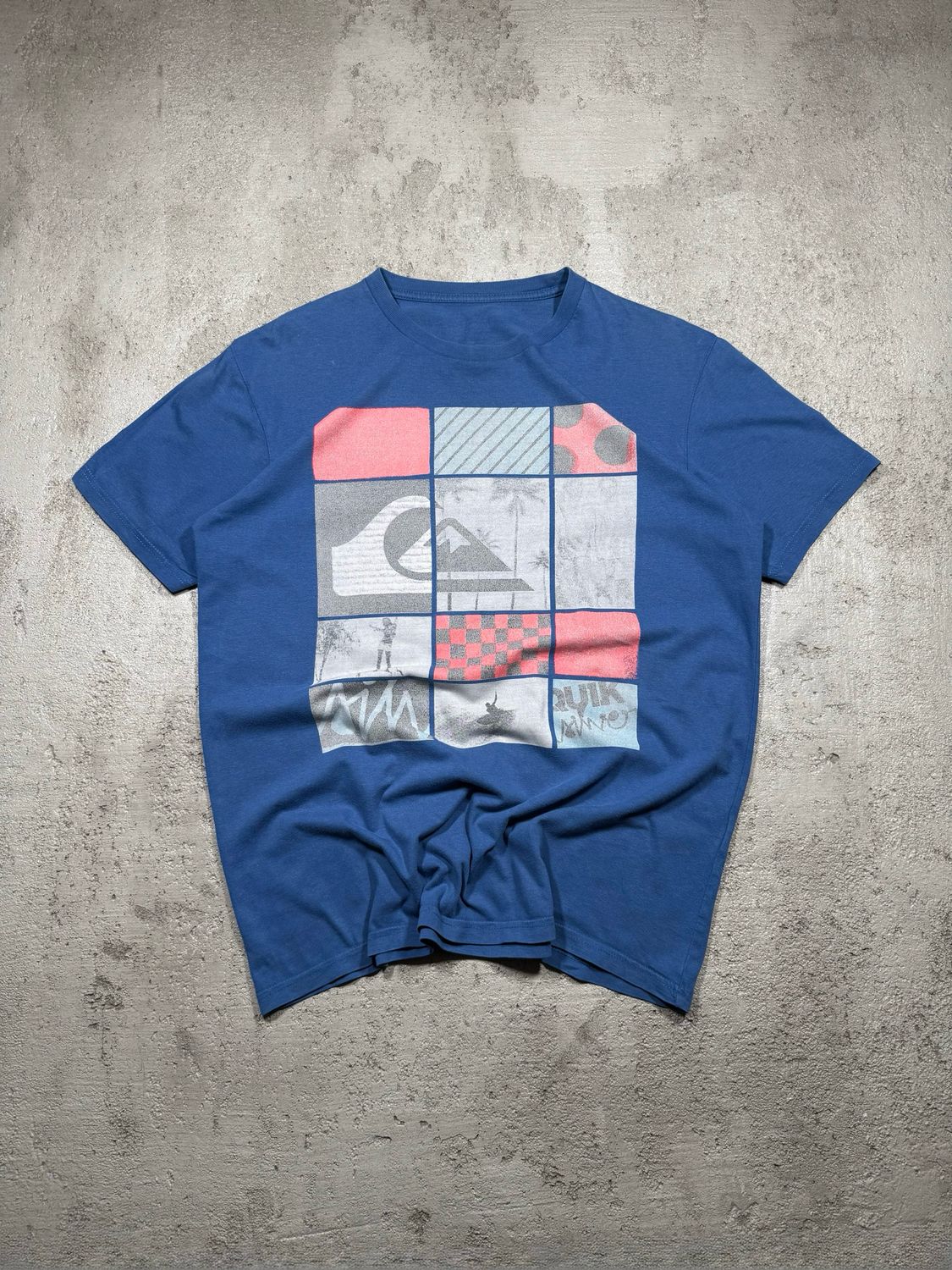 T-Shirt Quiksilver Photo Collage Logo Blue M