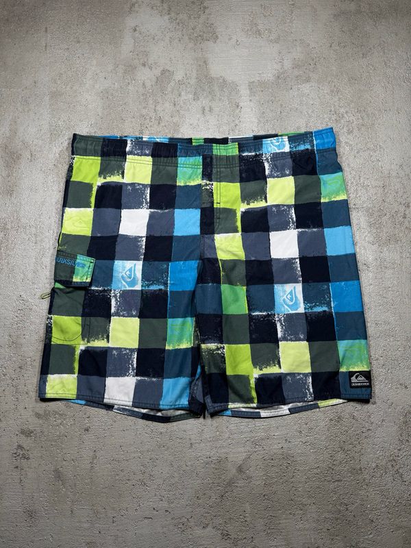 Kąpielówki Quiksilver Checkerboard Lime/Navy XL