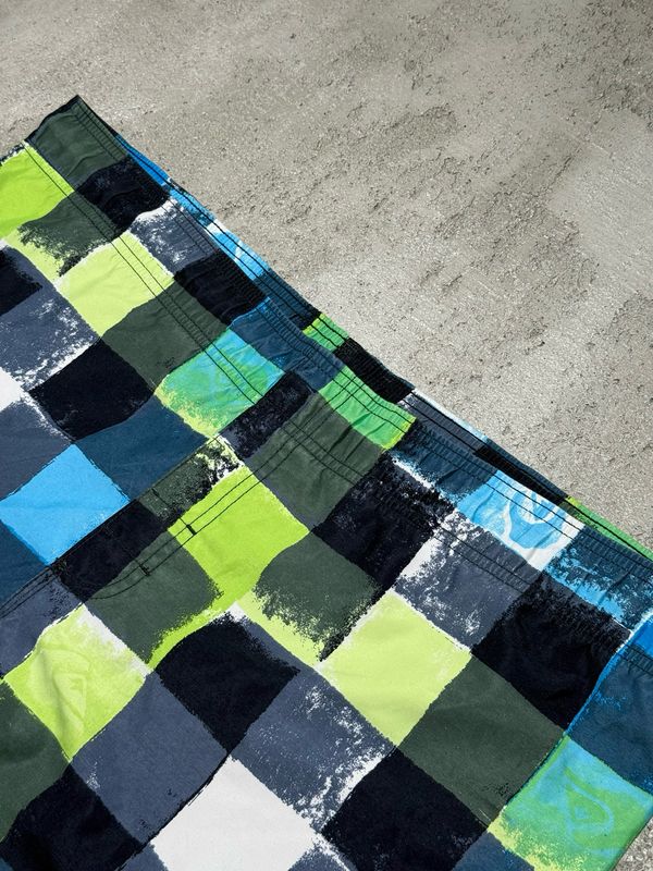 Kąpielówki Quiksilver Checkerboard Lime/Navy XL