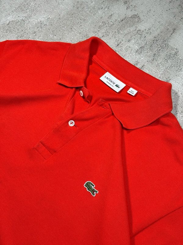 Polo Lacoste Gre/Croc Classic Red L
