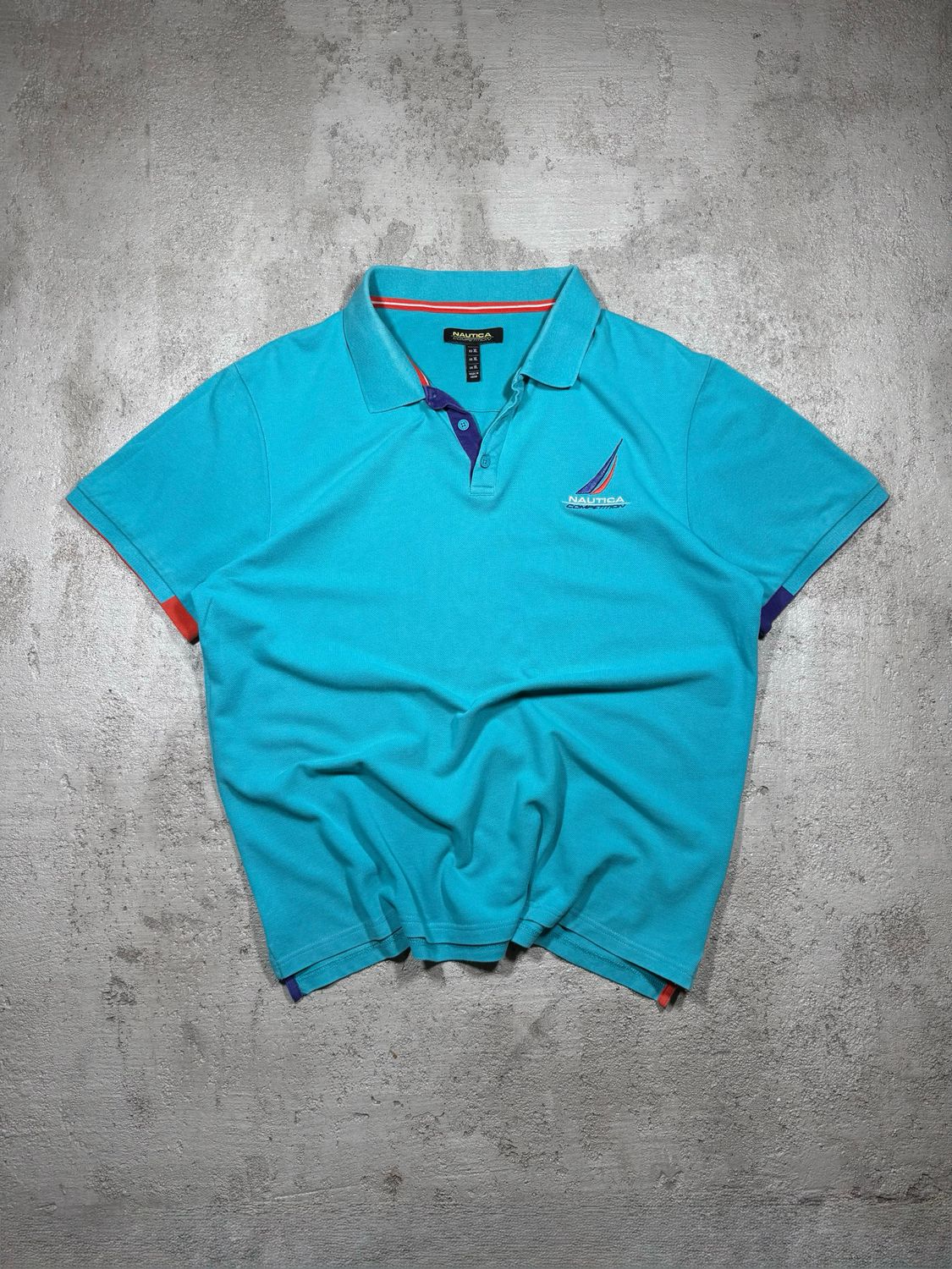 Polo Nautica Sewn Logo Turquoise M