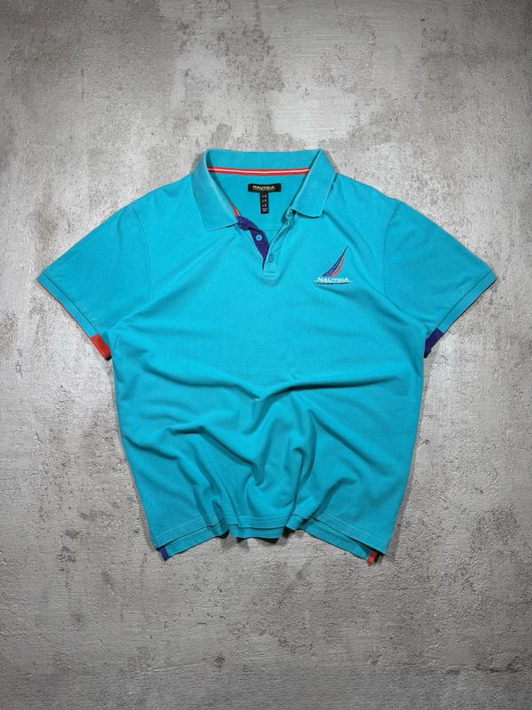 Polo Nautica Sewn Logo Turquoise M