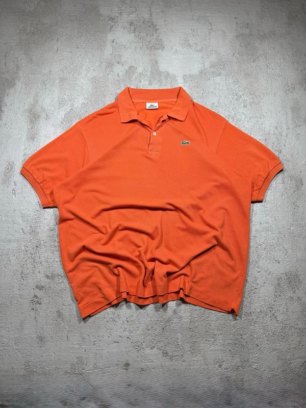 Polo Lacoste Gre/Croc Orange L