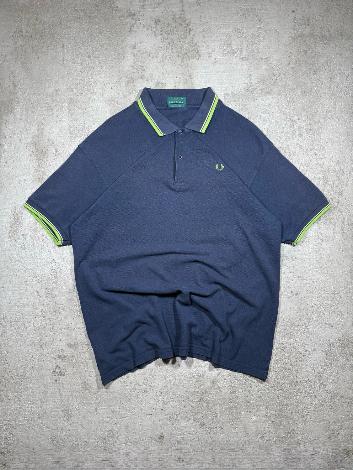 Polo Fred Perry Gre/Logo Navy M