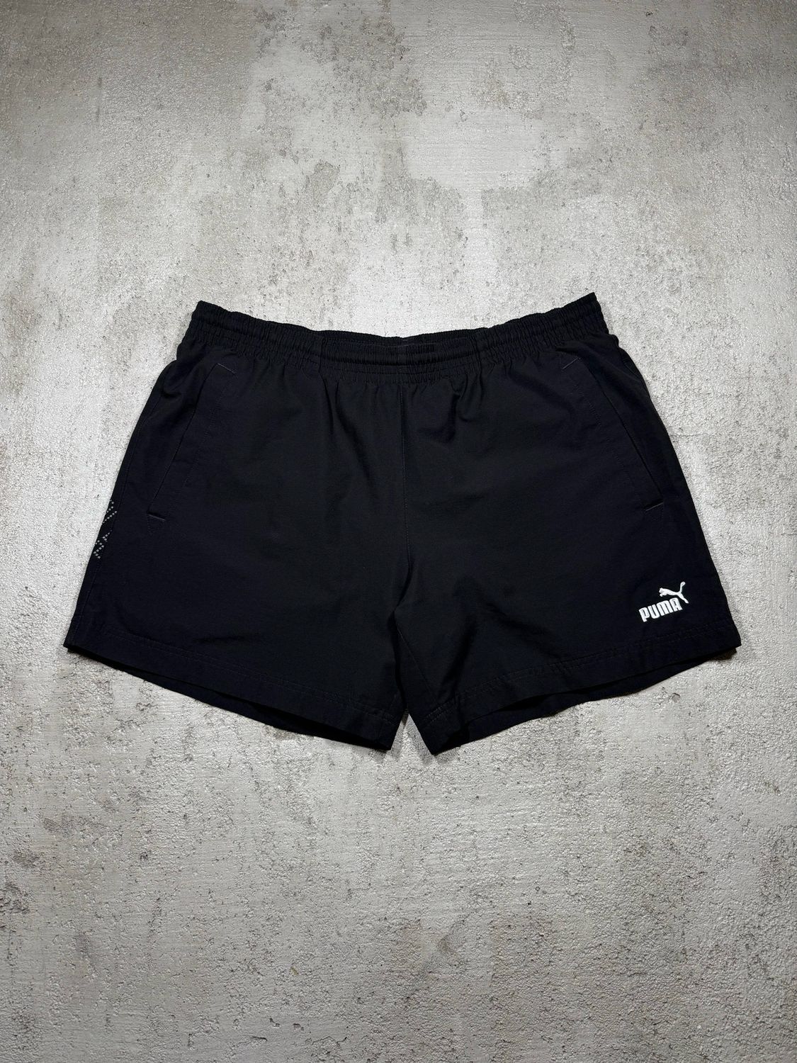 Kąpielówki Puma Wh/Logo Dots Spellout Black M
