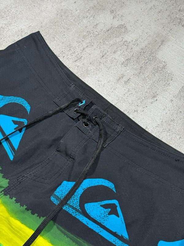 Kąpielówki Quiksilver Blu/Logo Lim/Stripe Blue/Black 34