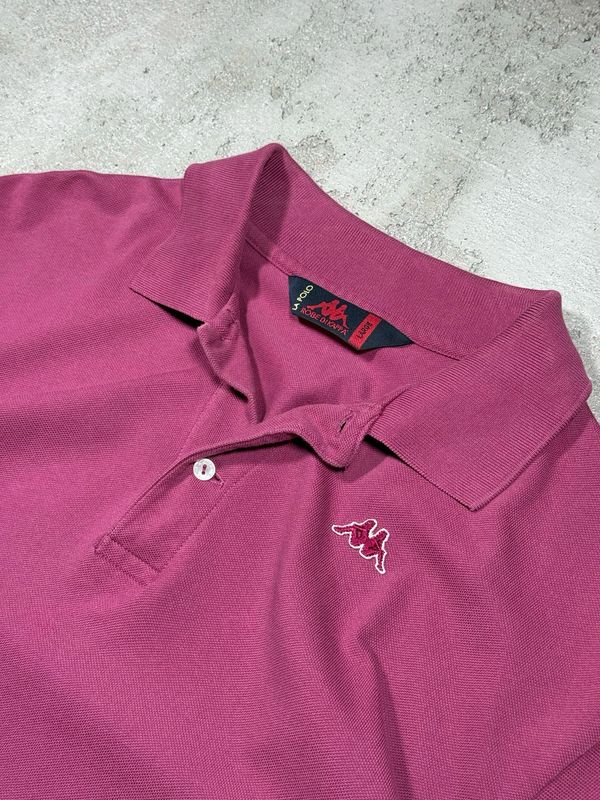 Polo Kappa Bor/Logo Pink M