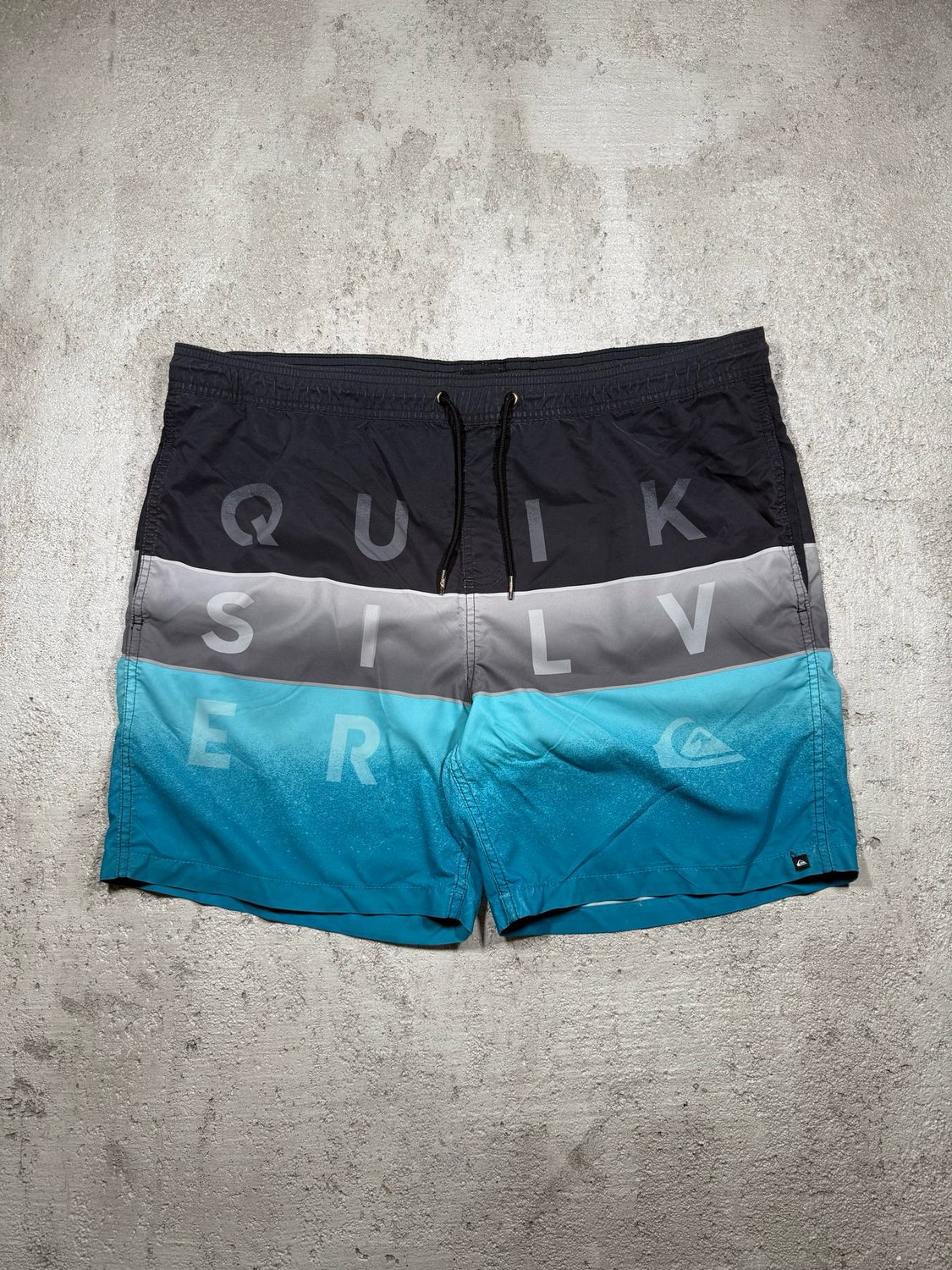 Kąpielówki Quiksilver Spellout Blue/Gray/Black