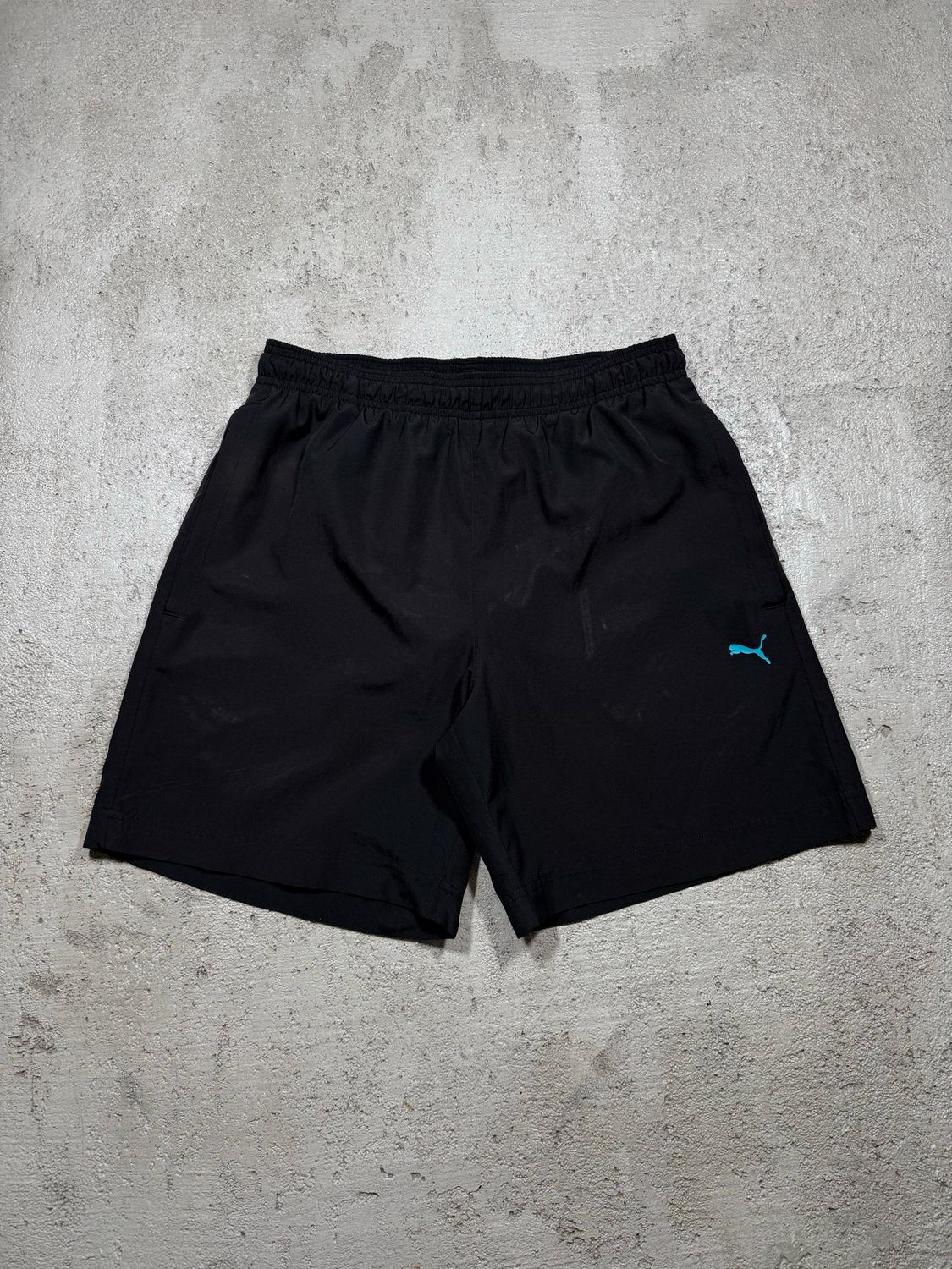 Kąpielówki Puma Blu/Logo Black S