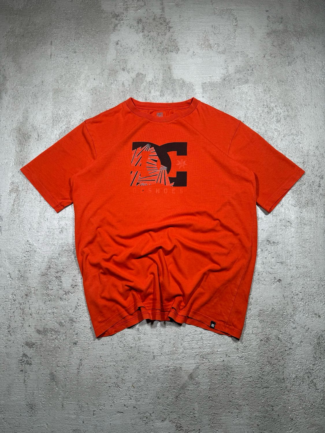 T-Shirt DC Shoes Bla/Logo Orange S