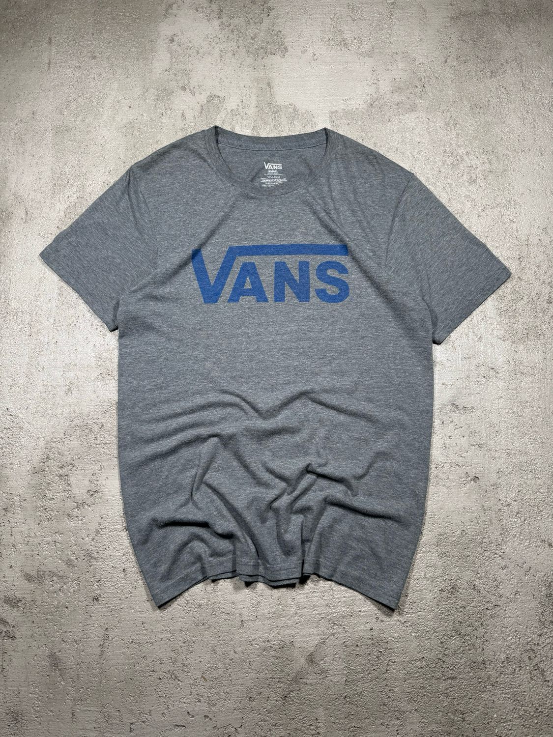 T-Shirt Vans Blu/Logo Dark-Gray S