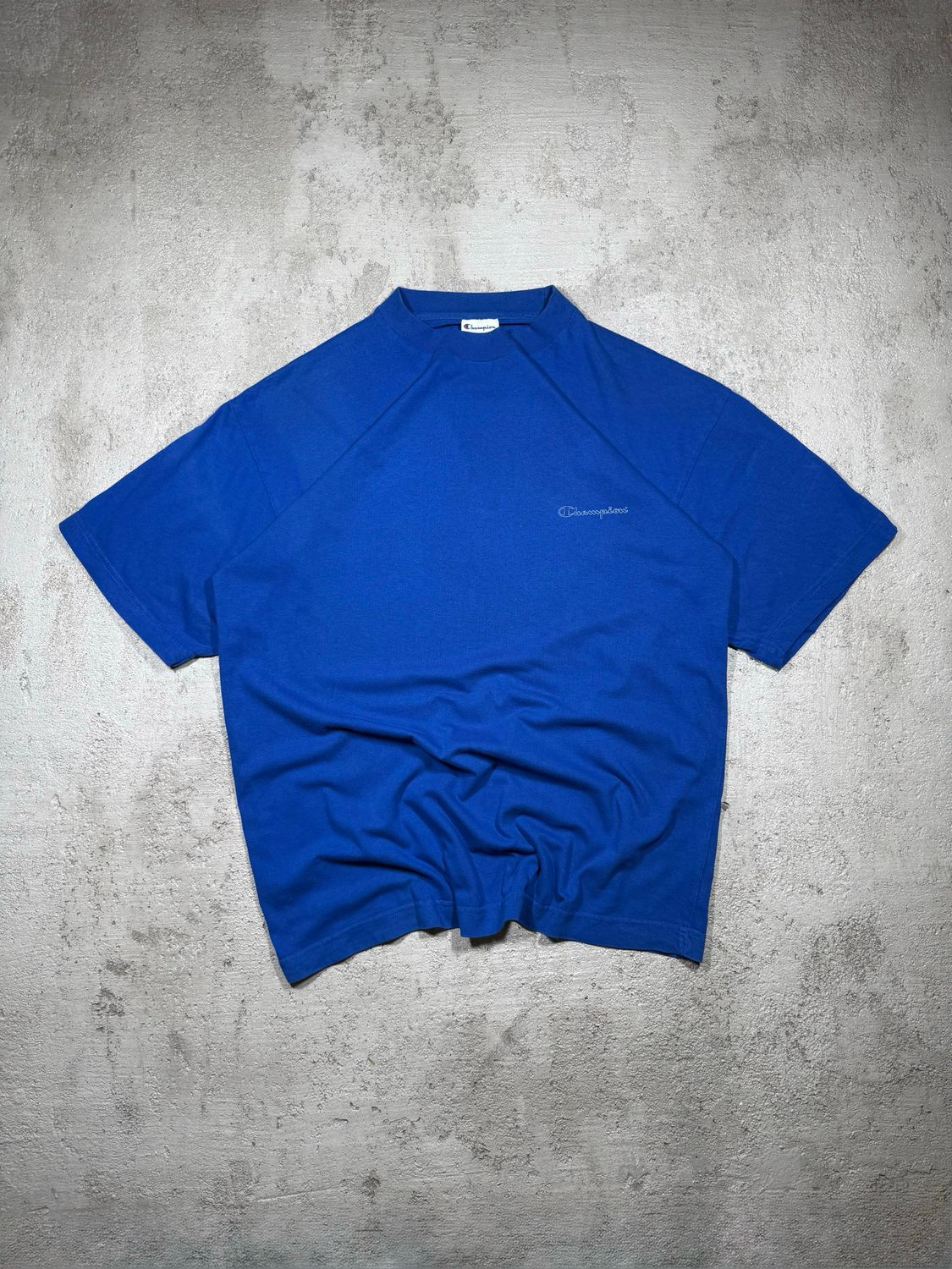 T-Shirt Champion 90s Wh/Logo Blue M
