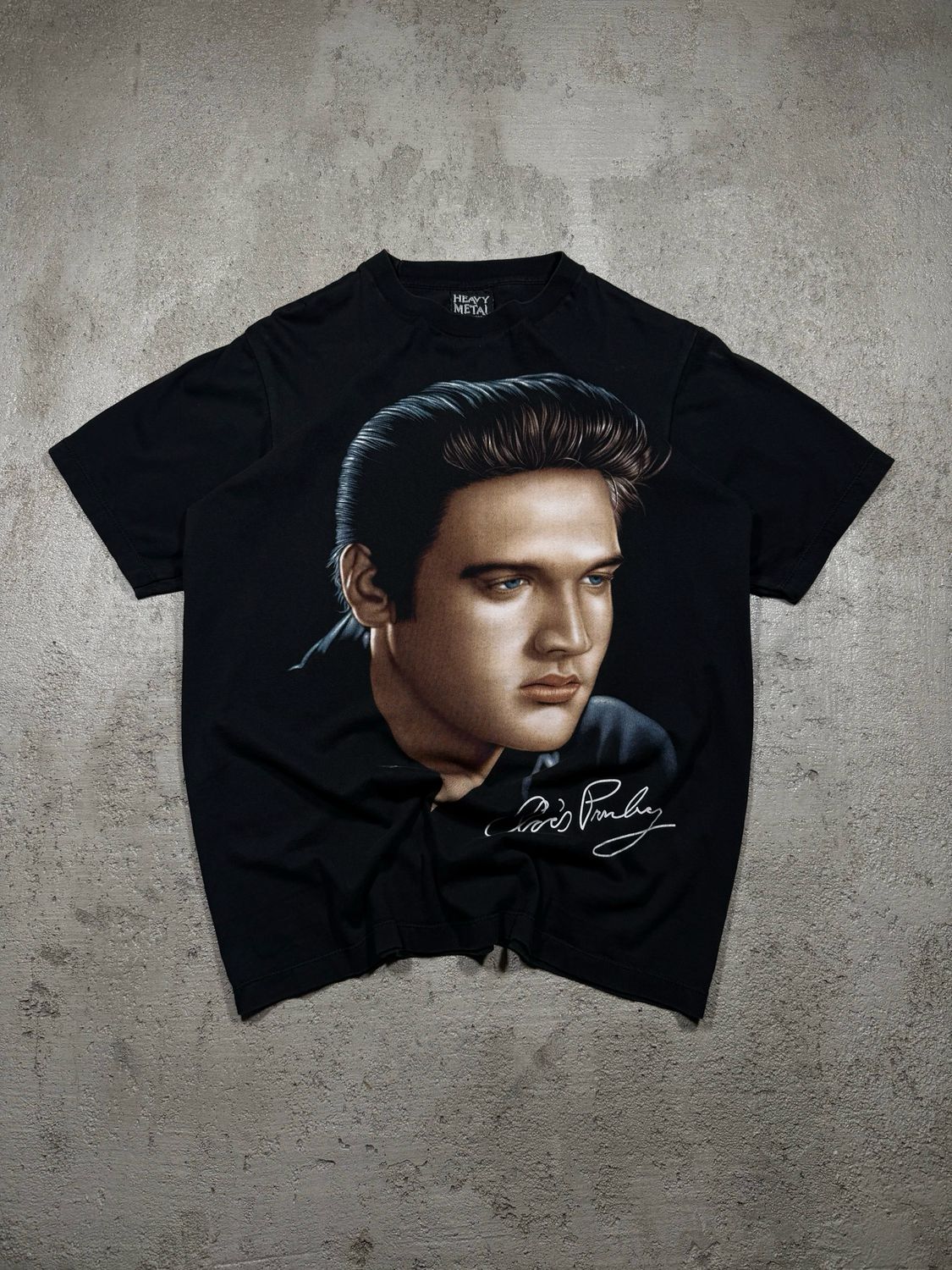 T-Shirt Heavy Metal Elvis Presley Black M