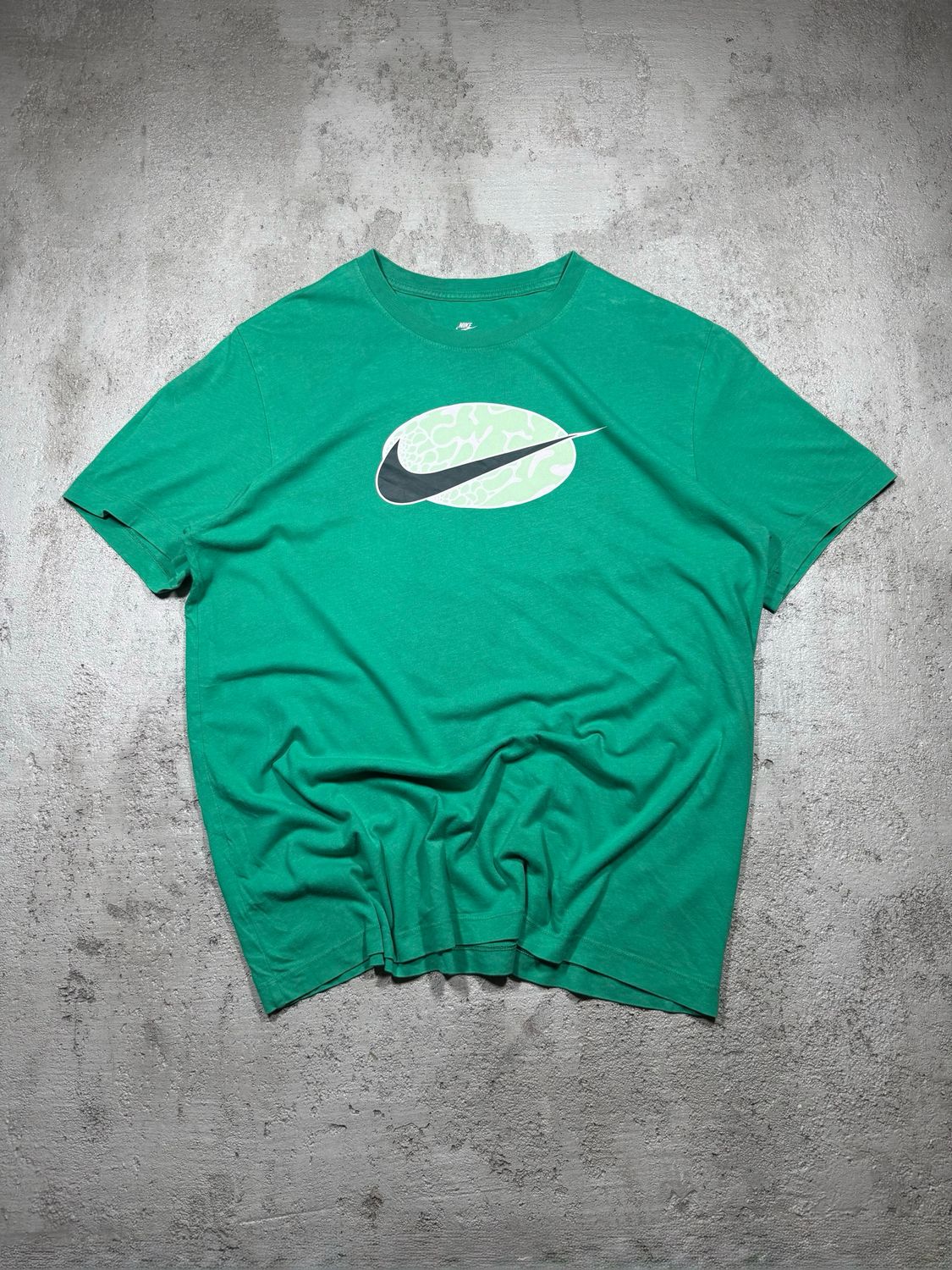 T-Shirt Nike Bla/Swoosh Green M