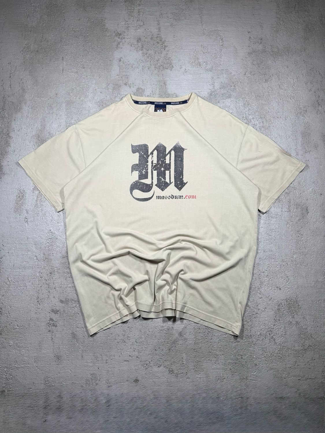 [S] T-Shirt MassDenim Big M Creme L
