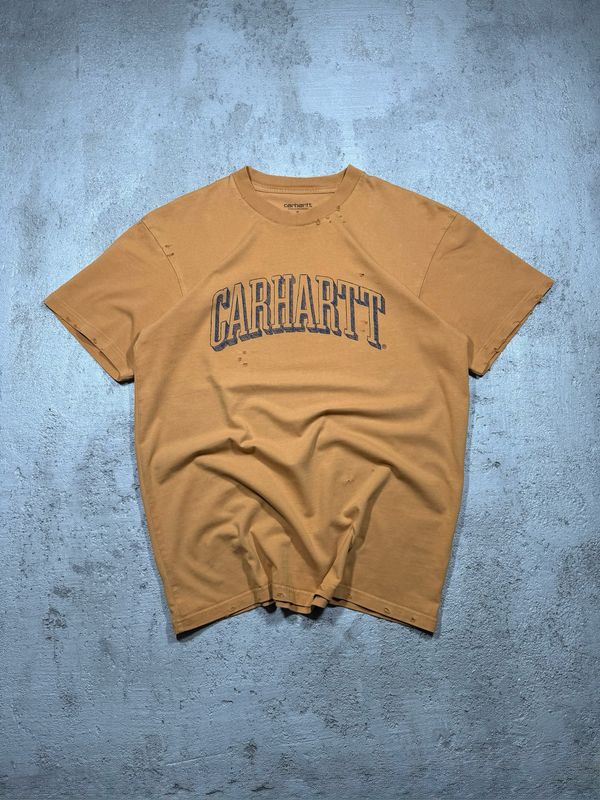 T-Shirt Carhartt Scrawl Distressed Yellow S