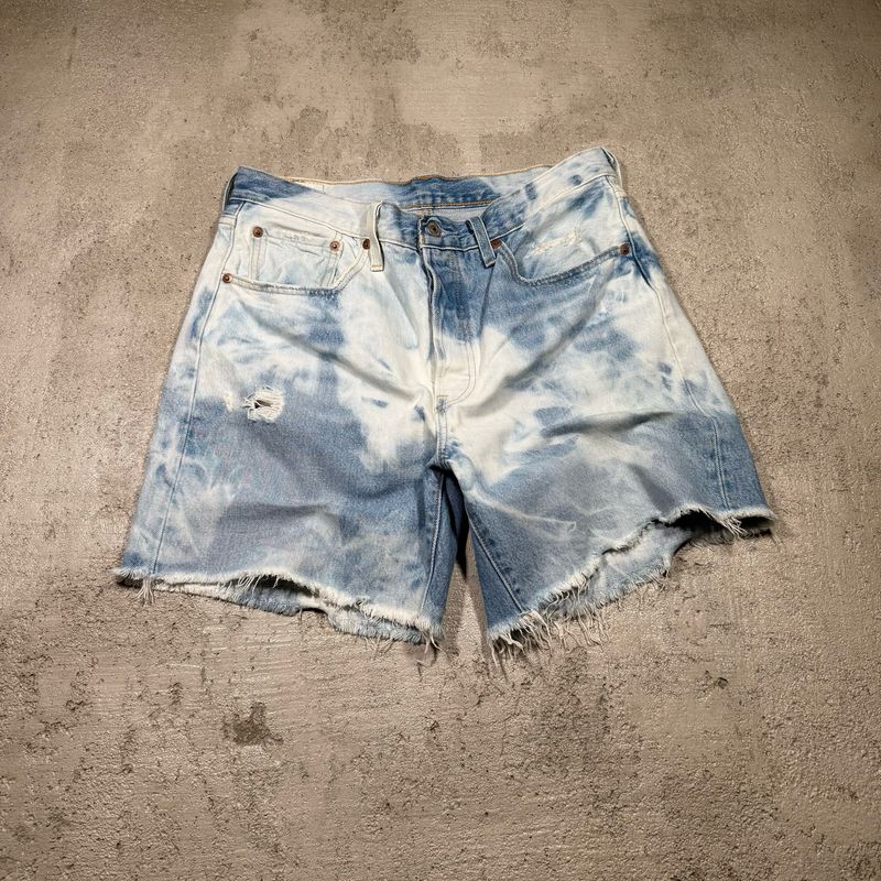 Szorty Levi's 501 Tiedye White/Blue 30